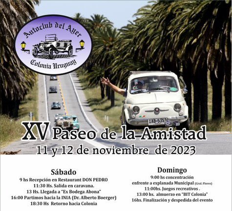 ColoniaTur's tweet photo. Linda propuesta para los amantes de “fierros clásicos”.
Paseo de la Amistad. Este finde los encontramos por las calles de Colonia del Sacramento? https://t.co/leCLC6B0mI