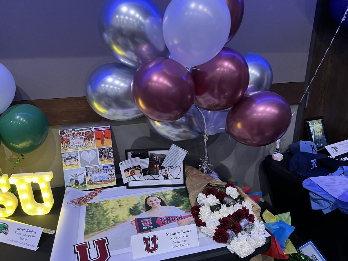 Today was for you <a href="/madisen_baileyy/">Madisen</a> and your accomplishments on the court <a href="/atascocita_vb/">AHS VOLLEYBALL</a> <a href="/HumbleISD_AHS/">The Atascocita HS</a> <a href="/amsladytigers/">AMS Lady Tigers</a>!! Thank you to all the friends and family that joined us in this moment 🏐🎉<a href="/TAVHouston/">TAV Houston</a> <a href="/UnionCollegeVB/">Union College Volleyball</a>