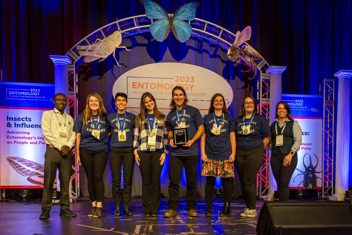 Entomological Society of America (@entsocamerica) on Twitter photo Congratulations to the "Entomology Antlions" of Penn State University, winners of the 2023 Entomology Games! <a href="/PSU_Entomology/">Penn State Entomology</a> <a href="/agsciences/">Penn State College of Agricultural Sciences</a> <a href="/penn_state/">Penn State</a> #EntSoc23 Congratulations to the "Entomology Antlions" of Penn State University, winners of the 2023 Entomology Games! <a href="/PSU_Entomology/">Penn State Entomology</a> <a href="/agsciences/">Penn State College of Agricultural Sciences</a> <a href="/penn_state/">Penn State</a> #EntSoc23