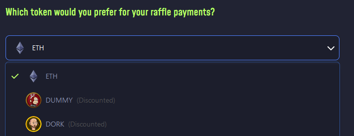 $DORK has been inegrated as discounted token payment in #Rafldex