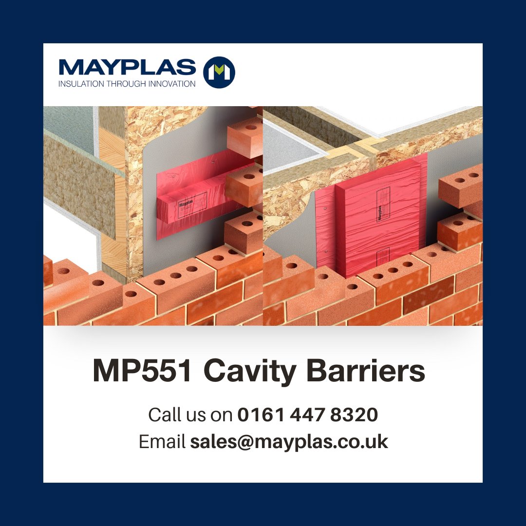 _Mayplas_'s tweet photo. MP551 - TIMBER FRAME CAVITY BARRIER: https://t.co/E2u8MRjbEZ

MP551 - TIMBER FRAME PARTY WALL CAVITY BARRIER: https://t.co/CDUpwxxGTb

For more information contact our sales team:
📞 0161 447 8320
📧 sales@mayplas.co.uk

#timberframe #cavity #barriers https://t.co/a3vaNiLUUA