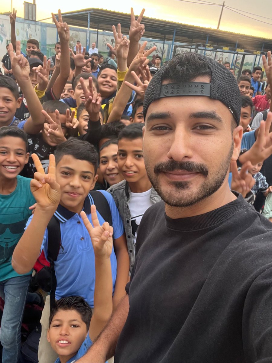 I used to be a teacher in a school 

Now I am a refugee in a school 

#Gaza