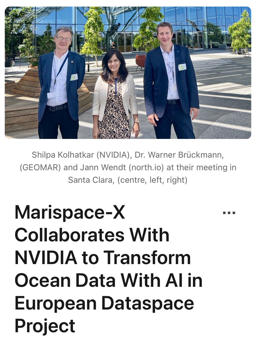 northio_gmbh's tweet photo. Wir freuen uns auf die Zusammenarbeit mit NVIDIA im Rahmen von @marispace_x. Das US-Unternehmen ist einer der weltweit größten Entwickler von Grafikprozessoren und Chipkarten. 

Meer zur Kooperation unter: https://t.co/w6J9qN6275

@JannWendt @GEOMAR_de @chiefdeunavy @nvidia https://t.co/xfTV3xPBKG