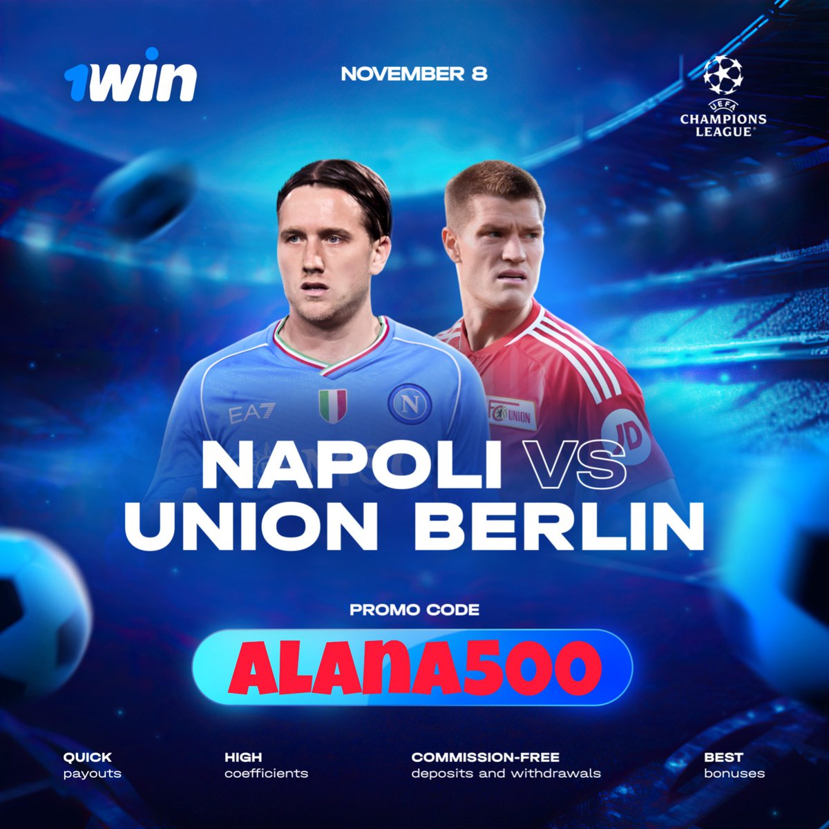 #win #1Win #BONUS #casinobonus #casinoonline #games #sport #casino #GamblingTwitter #Casino #Betting #nsfwtwt #Hockey #soccer #football #basketball #UFC #UEFA #NBA