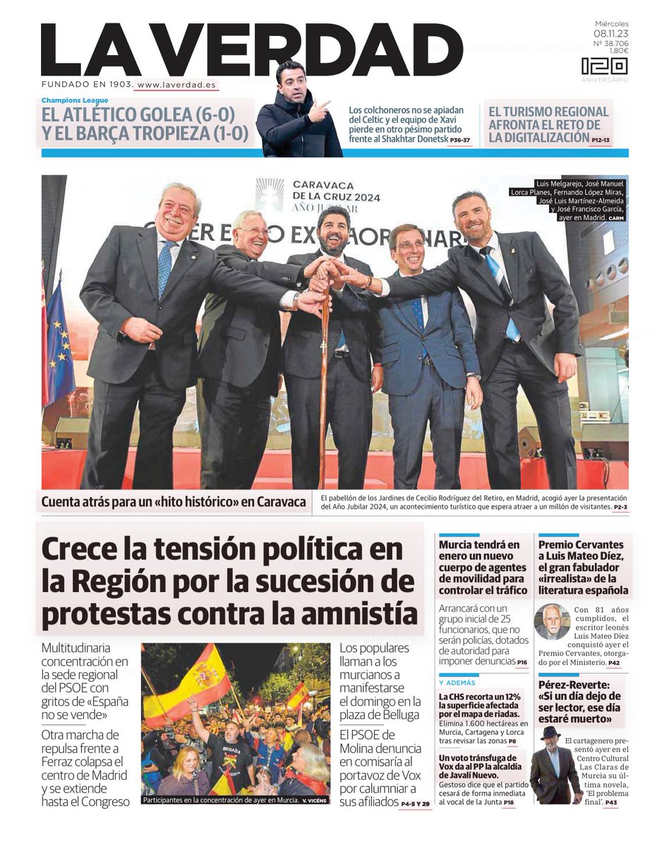 CaminoCaravaca's tweet photo. 🔆☨ La luz del Año Santo 2024 enamora a la prensa nacional.
Empezamos a creer en lo EXTRAORDINARIO.
#CaminodeCaravaca
#CaravacaAñoJubilar2024
#Creerenloextraordinario https://t.co/pns1U8oVbg