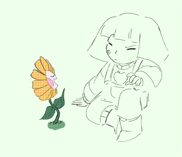 MuffinFluff1's tweet photo. Here’s a peak into one of the many other fandoms I’m in. Working on my own personal Undertale Au I had been thinking about since I was little but didn’t have the artistic liberty. 

That’s changed now!

#undertale #undertaleAU #frisk #flowey https://t.co/b2vhwQQflI