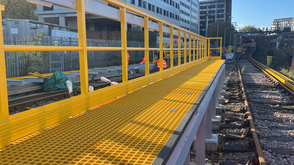 StepOnSafety's tweet photo. Looking to make trackside access improvements in the new year? Step on Safety supplies a range of rail solutions including #GRP TrackSafe Walkways, LOC Platforms, Embankment stairs, Drivers' Access Platforms and more. Take a look for details: https://t.co/SnmGzijl8e https://t.co/ZqlfrGXShY