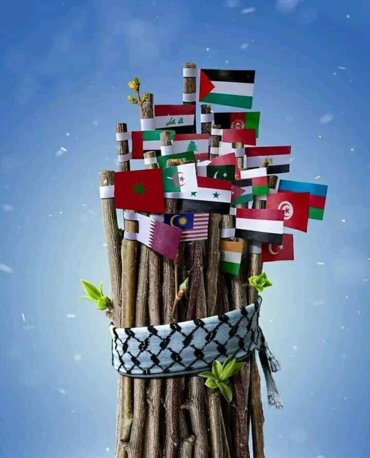 In Shaa Allah. One Ummah! 

Together with The Chosen People, apparently, the guardian of Labbaik Al-Aqsa; the land of martyrs, the Mujahīds, the people of Filaastine. Aamiin. 
#FreePalestine
#TerroristStateIsrael
#ApartheidIsrael