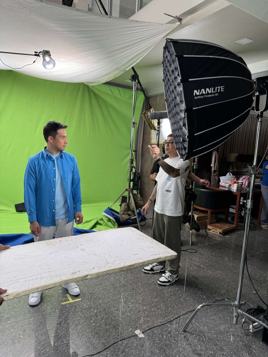 Sparkle_GMA's tweet photo. Ken Chan had a productive day as he filmed the latest TVC for Eye Mo ✨ Keep an eye out for its release!

#KenChan https://t.co/byZ93KOLVa