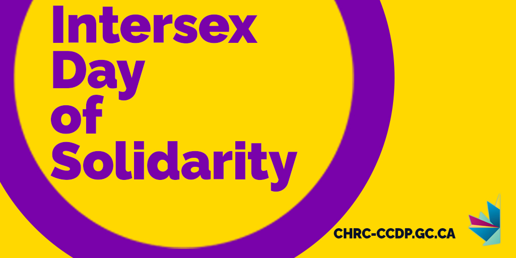 Today is Intersex Day of Solidarity and Remembrance. It's an opportunity to highlight the continued struggles faced by intersex people globally, from unnecessary medical intervention to stigma. We all deserve to be treated with dignity, and live a life free from discrimination.