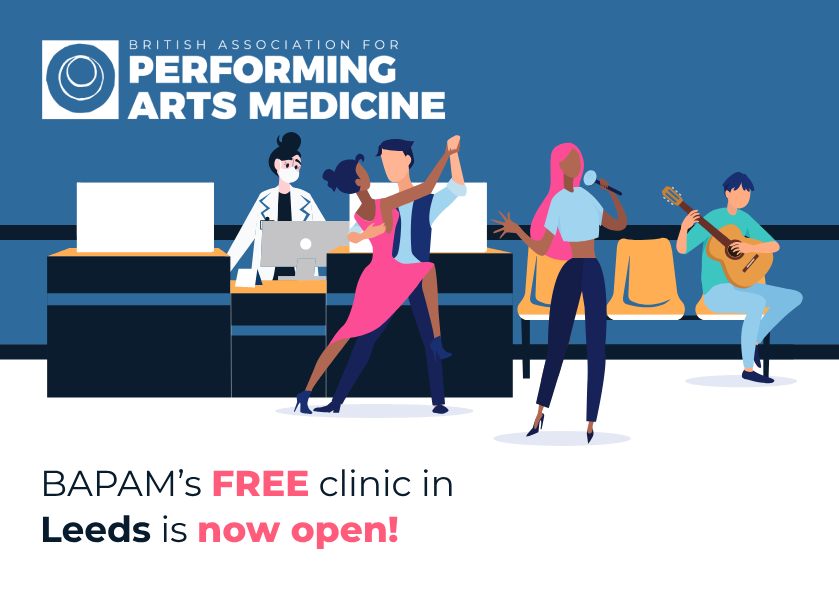 BAPAM: Performing Arts Medicine (@ukbapam) on Twitter photo Our free face to face Physiotherapy clinic in Leeds is returning. Work or study in the performing arts & need help with a creative practice-related physical health problem? Get expert clinical advice from BAPAM physio Virginia Whiteley <a href="/MusicHouseLeeds/">Music House</a> from 24 Nov. Link in π§΅ π Our free face to face Physiotherapy clinic in Leeds is returning. Work or study in the performing arts & need help with a creative practice-related physical health problem? Get expert clinical advice from BAPAM physio Virginia Whiteley <a href="/MusicHouseLeeds/">Music House</a> from 24 Nov. Link in π§΅ π