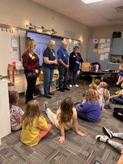 aberodemeyer's tweet photo. Thank you to @ByronLions and Byron Women of Today for your generous donation of dictionaries to our 3rd grade students! Very much appreciated!! #bisstars, #byronbears https://t.co/qc6dWVO6ZP