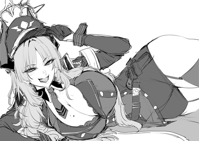 ブルアカで一番待ってる女の落書き 