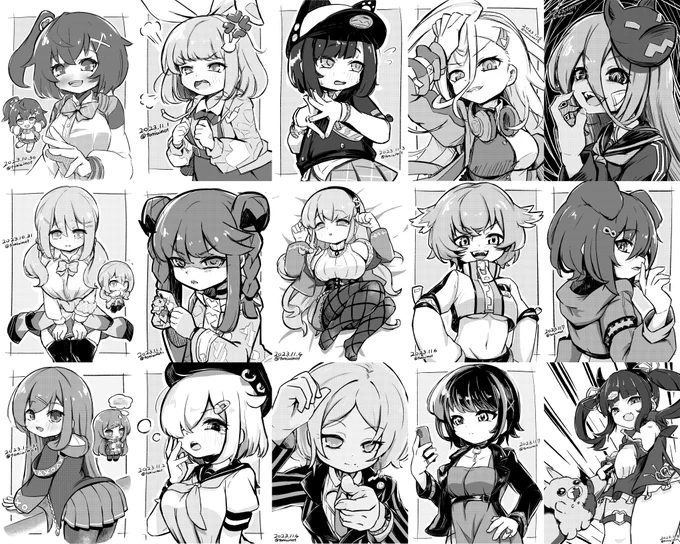 らくがき量産期間に描いたのまとめです
#電音部美術部 