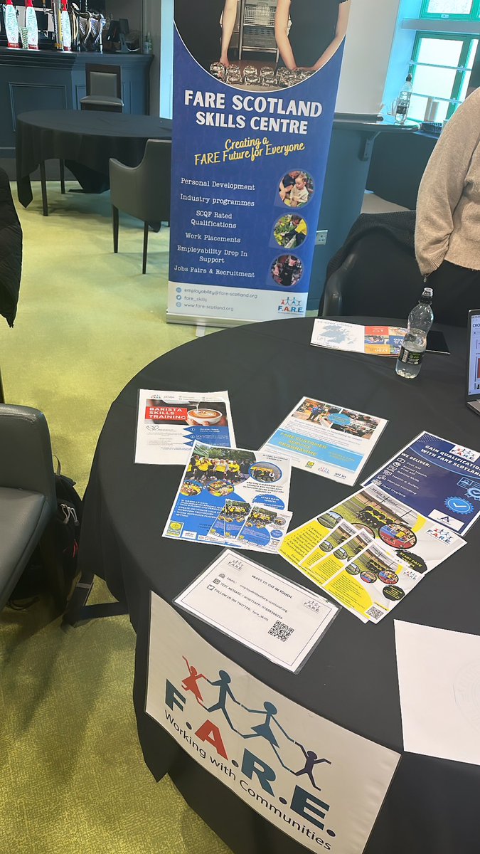 Thank you to <a href="/FoundationCFC/">Celtic FC Foundation</a> for inviting FARE Scotland along to their opportunities event this morning

Was a pleasure to come along and speak to yourselfs and the participants looking for their next destination and been able to provide opportunities 🙌🏼

@Jimmy_FARE <a href="/Karen_Fare/">Karen Timoney</a>