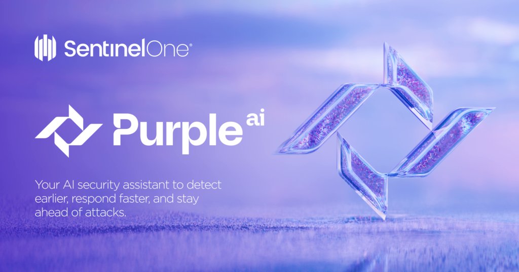 SentinelOne's tweet photo. 🟣 🤖 Purple AI is now in beta —and you can request a demo. Our AI security assistant is coming to empower every analyst to detect earlier, respond faster, and stay ahead of attacks.

Learn more: https://t.co/oycBlmEQvj

#OneCon23 #OneCon #OneConSentinelOne https://t.co/zJt1o9EUhA