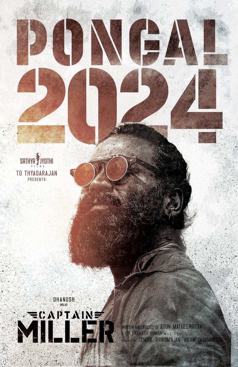 Sathya Jyothi Films (@sathyajyothi) on Twitter photo Our #CAPTAINMILLER is all set for a grand Release this PONGAL / SANKRANTI 2024 😎
#CaptainMillerFromPongal
#CaptainMillerFromSankranti
<a href="/dhanushkraja/">Dhanush</a> <a href="/ArunMatheswaran/">Arun Matheswaran</a> <a href="/NimmaShivanna/">DrShivaRajkumar</a> <a href="/sundeepkishan/">Sundeep Kishan</a> <a href="/gvprakash/">G.V.Prakash Kumar</a> <a href="/priyankaamohan/">Priyanka Mohan</a> <a href="/SathyaJyothi/">Sathya Jyothi Films</a> Our #CAPTAINMILLER is all set for a grand Release this PONGAL / SANKRANTI 2024 😎
#CaptainMillerFromPongal
#CaptainMillerFromSankranti
<a href="/dhanushkraja/">Dhanush</a> <a href="/ArunMatheswaran/">Arun Matheswaran</a> <a href="/NimmaShivanna/">DrShivaRajkumar</a> <a href="/sundeepkishan/">Sundeep Kishan</a> <a href="/gvprakash/">G.V.Prakash Kumar</a> <a href="/priyankaamohan/">Priyanka Mohan</a> <a href="/SathyaJyothi/">Sathya Jyothi Films</a>