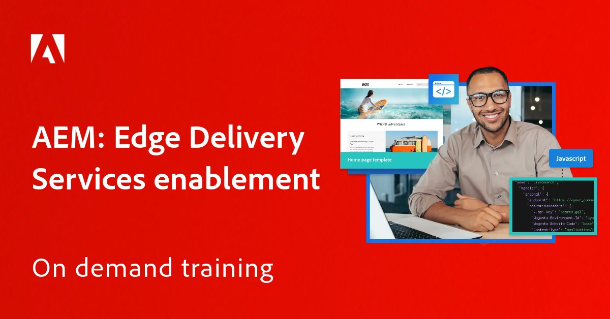 AdobePartner's tweet image. Adobe Solution Partners 🛑 Join our exclusive 10-part technical training series, #AEM: Edge Delivery Services Enablement for Partners 🎓 Unlock the full potential of #AdobeExperienceManager&apos;s cutting-edge capabilities. 

Begin the training any time ⏯ adobe.ly/40uhB6V
