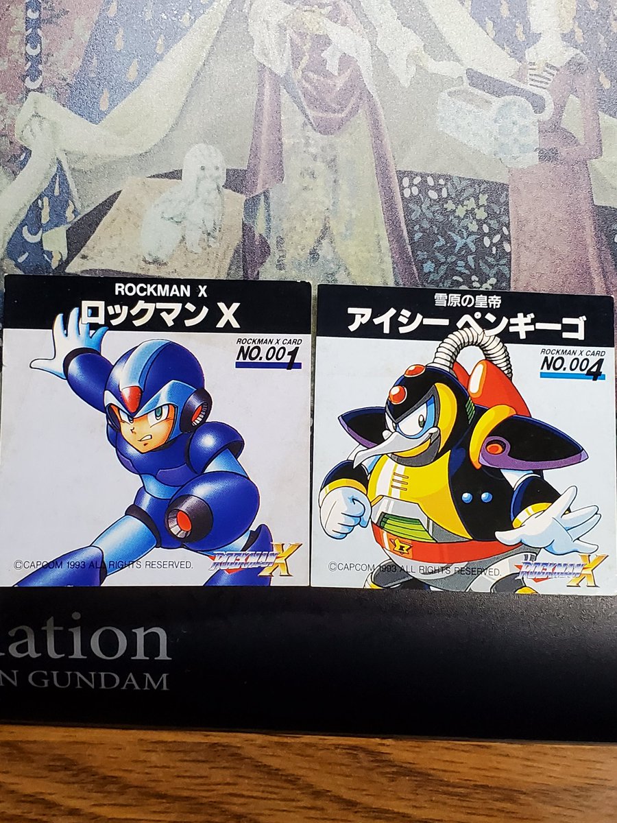 30年程前に販売されていたロックマンXラーメン(ミニ焼きそば)にカード