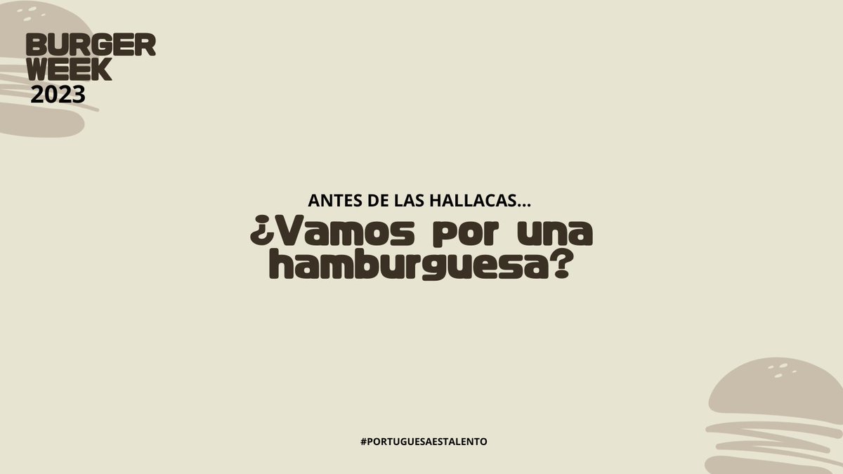 ElBurgerweek's tweet photo. Antes de las hallacas… #ElBurgerWeek 🍔🔥 https://t.co/lNkt1dwWIi