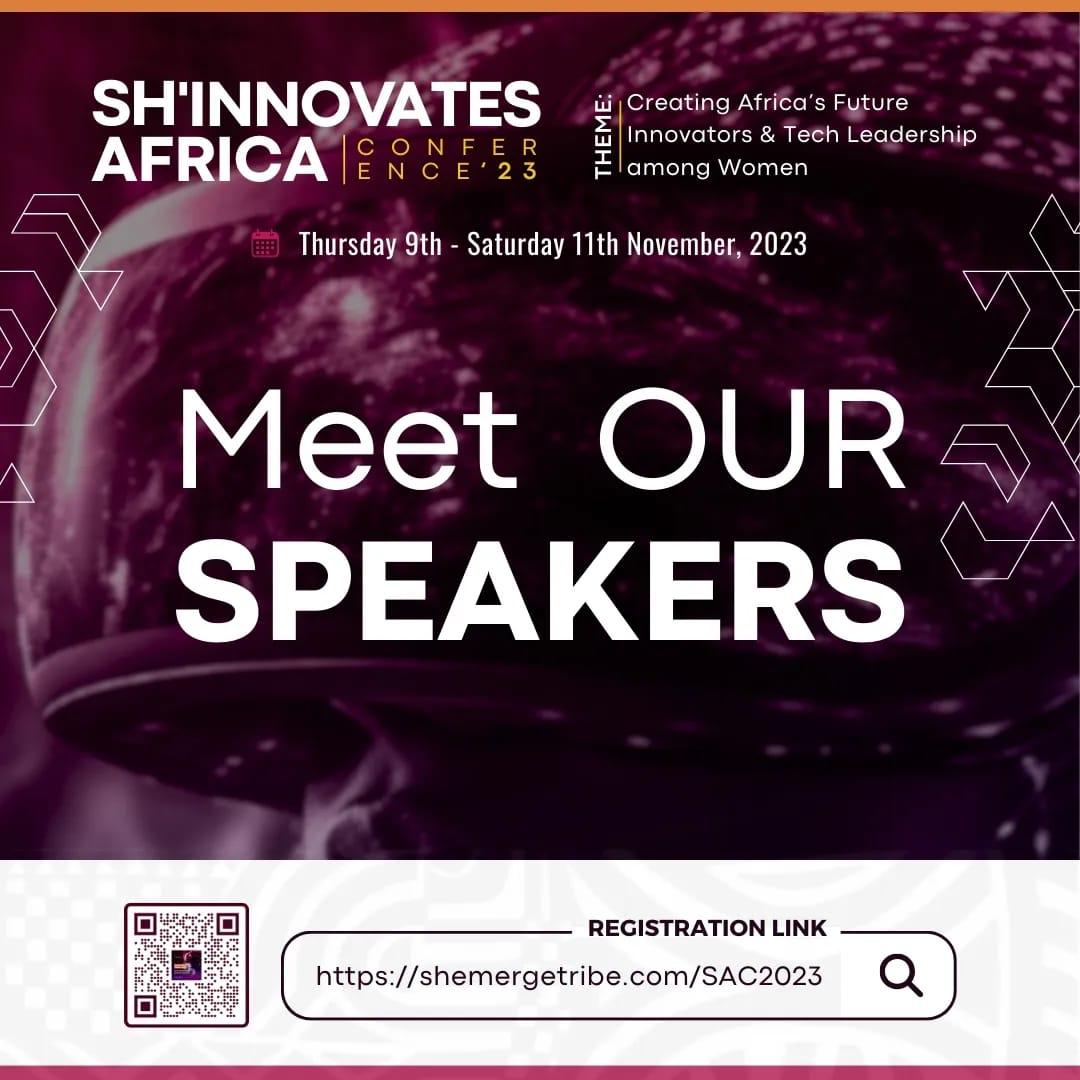 Sh_Emerge's tweet image. The Sh&apos;Innovates Africa Conference is a few hours away and both the team and our speakers are super excited to see you tomorrow evening.

Register here: shemergetribe.com/sac2023

#ShEmergeInternational #ShEmerge #ShInnovatesAfricaConference #ShInnovatesAfrica #ShemergeAcademy