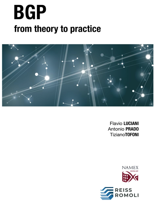 antoniopradoit's tweet photo. "BGP from theory to practice", is now available on Amazon. Tiziano, Flavio, and I are proud of this achievement: making available to everyone a 600+ page text on #BGP. A must-have for all professionals in Internet, networking, and computing in general. https://t.co/V05iElh0P2 https://t.co/hblKIMlanh