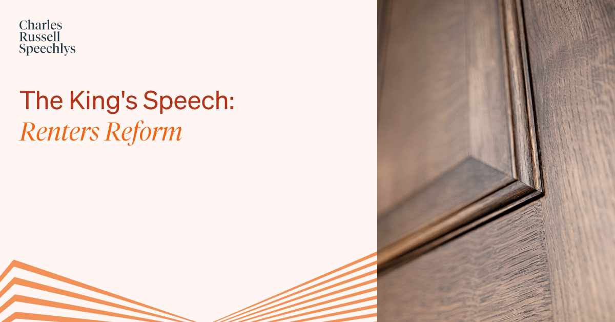 What does the King's Speech tell us about renters reform? Samuel Lear shares a summary here: crs.law/PQCs50Q5oxR

#KingsSpeech #RentReform