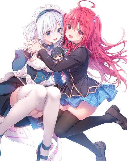 銀髪最強完璧メイド、赤髪最強お嬢様、どちらが好きですか?☺️✨