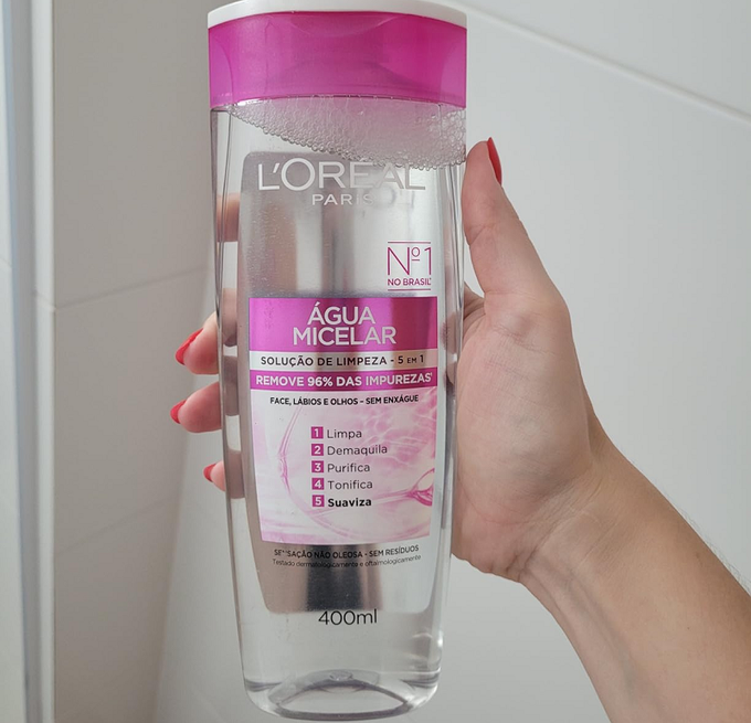 Água Micelar L’Oréal Paris Solução de Limpeza 5 em 1, 400ml