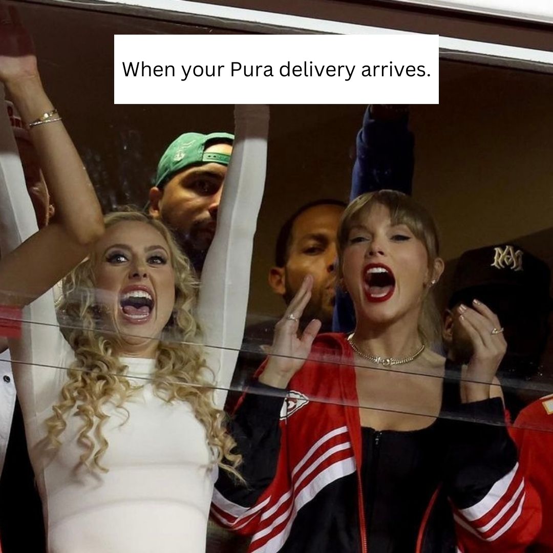 mypura's tweet image. POV: That feeling when you see your Pura delivery of nappies and wipes has arrived. 🥳

#livepura #puraparenting