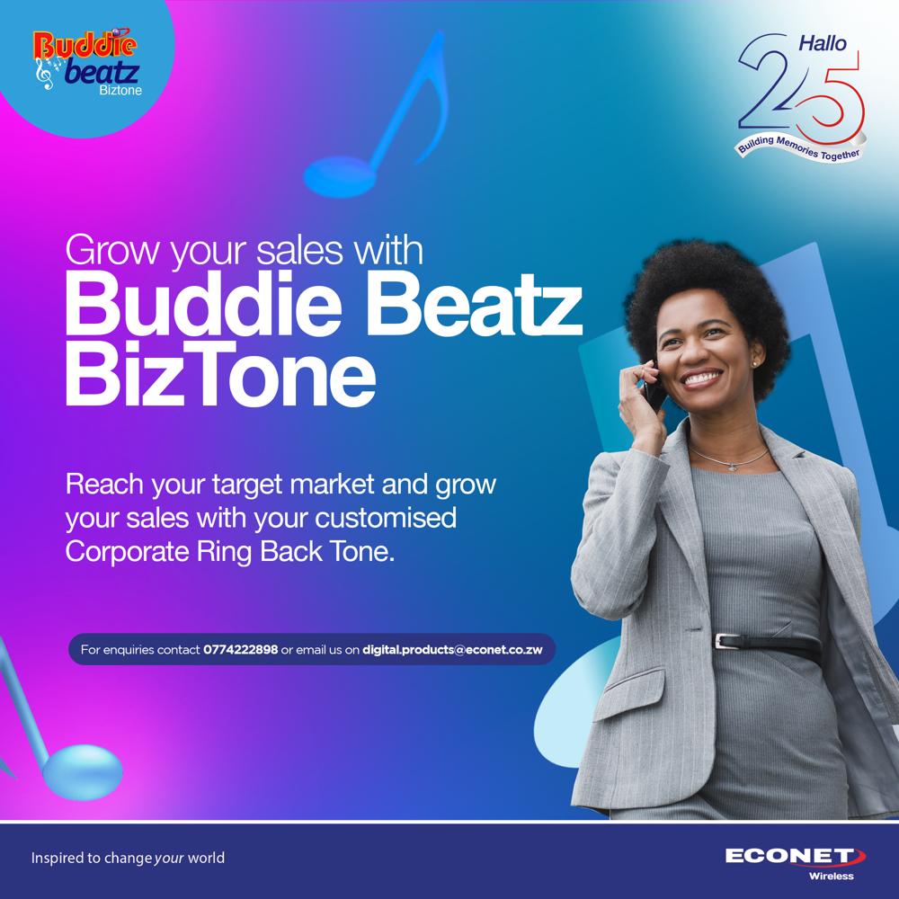 econetzimbabwe's tweet photo. Reach your target market with a customised Corporate Ring Back Tone.

Contact 0774222898 or email digital.products@econet.co.zw for more information. https://t.co/1P3pGM2zBC