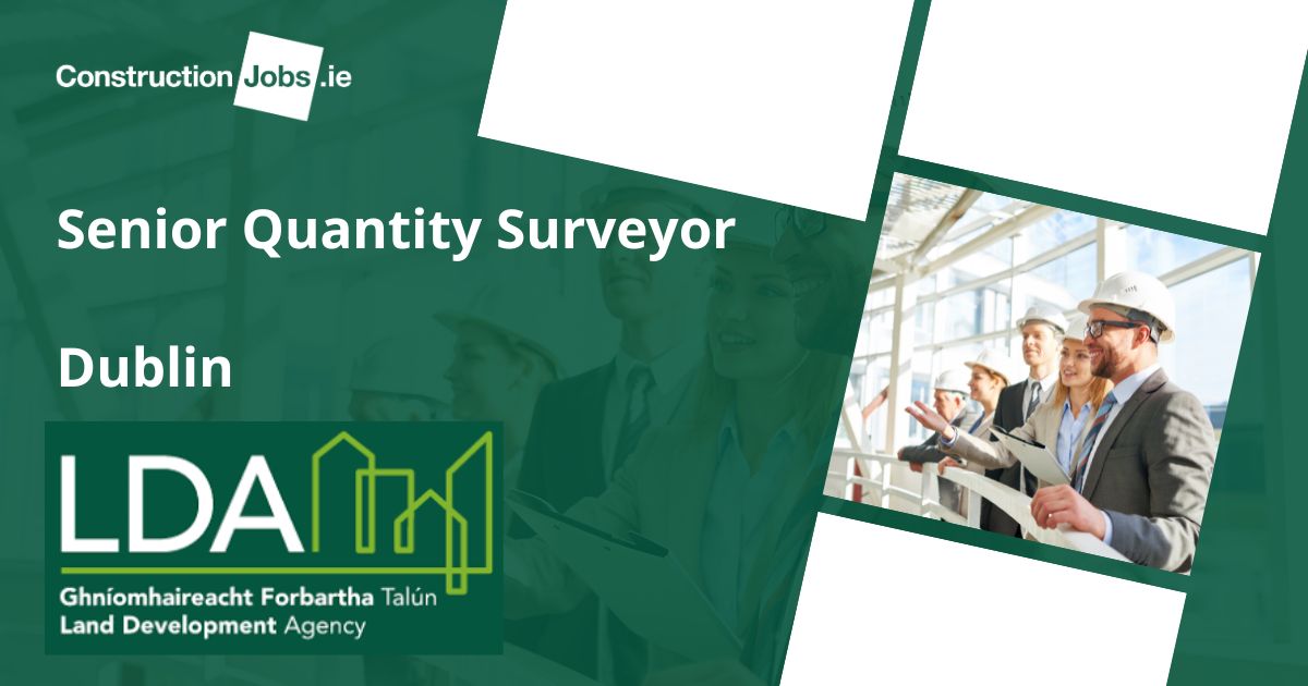 ConstructJobsie's tweet image. Senior Quantity Surveyor - Dublin - Land Development Agency - #quantitysurveyor #quantitysurveying #projectmanagement #projectmanager #dublin ow.ly/62Eo50Q0U28