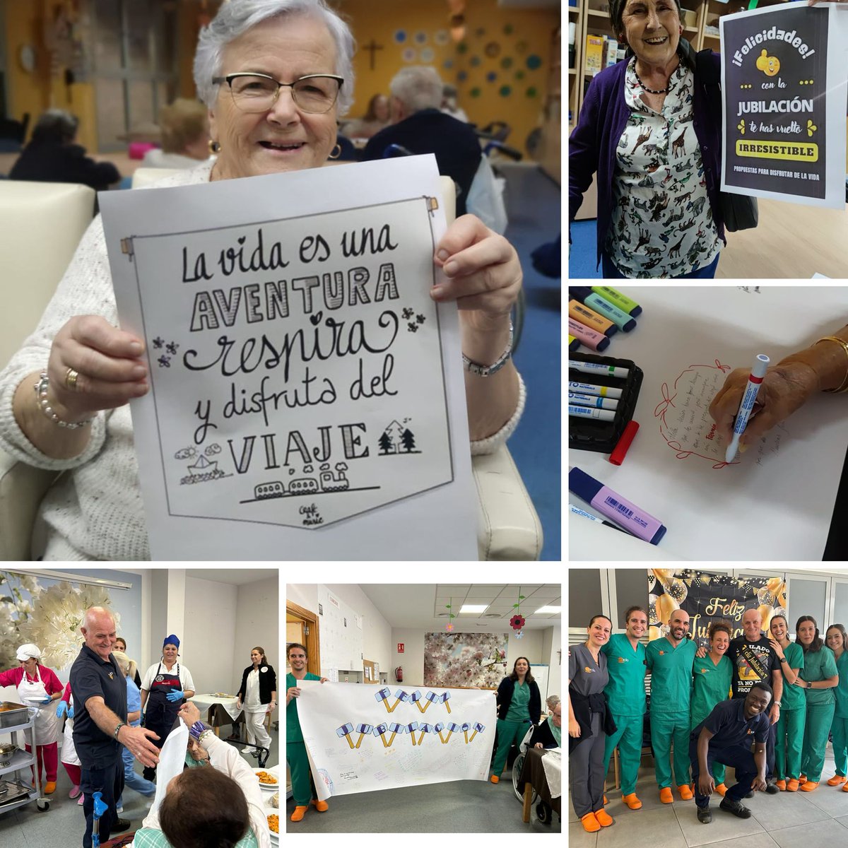 MiclaClaret's tweet photo. 🙌 ¡En la #ResidenciaClaretSevilla nos encanta celebrar momentos!
🤗 Una jubilación, honrar a nuestros santos, elaborar sándwiches muy ricos... cada día, una oportunidad para crear recuerdos especiales y fortalecer lazos entre nuestros residentes.
👉 Más: https://t.co/9qnXAcklcO https://t.co/40WaH9g11n