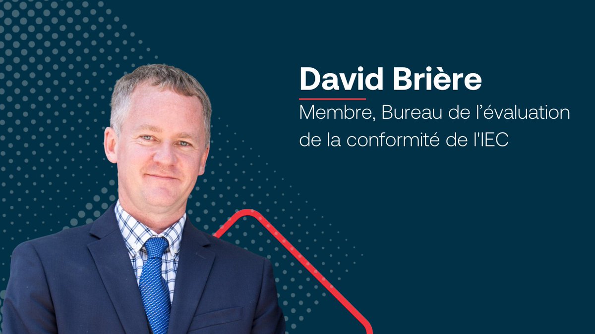 NormesCanada's tweet photo. ⚡ Félicitations à David Brière, responsable technique des appareils haute technologie et électriques au Groupe CSA, pour sa nomination au Bureau de l’évaluation de la conformité d’@IECStandards! 
 #Gouvernance #LeadershipCanadien
https://t.co/PG8rpkAmgL https://t.co/cWFzj0ziJR