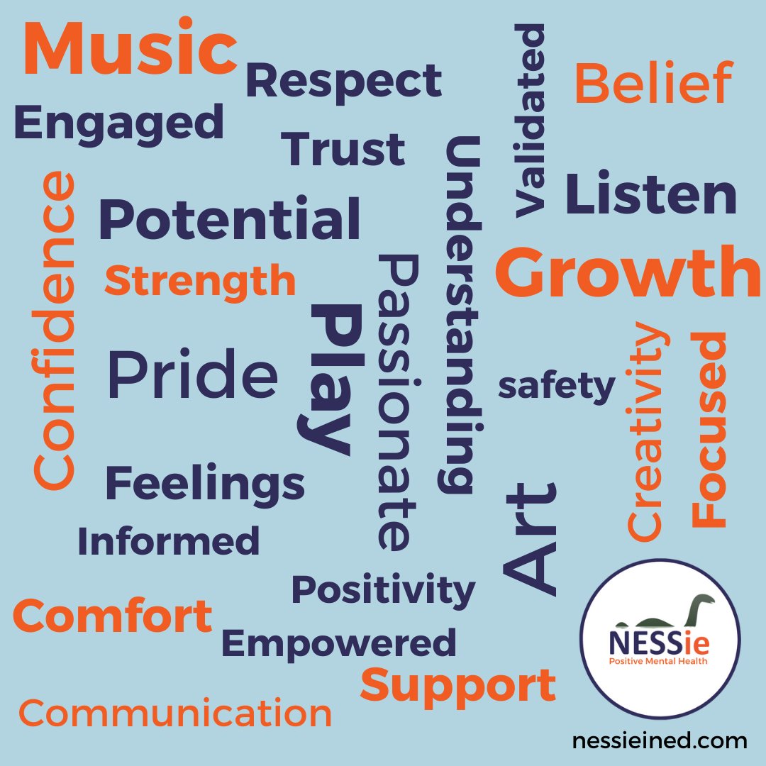 Nessie has a range of creative arts therapists and counsellors, between us we have over 200 years of experience! Here are some words that service users have shared with us to describe their experience and favourite things about Nessie!
#artstherapies #parentsupport