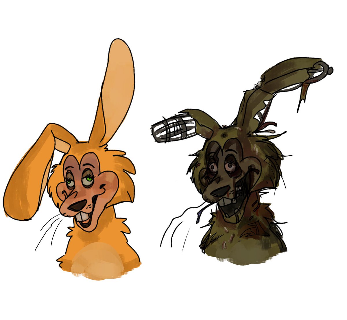 calicoraincoat's tweet photo. CW// slight maggot infestation and a bit of Gore but mainly blood.

She on my Spring till I trap https://t.co/bHETIUHDcL