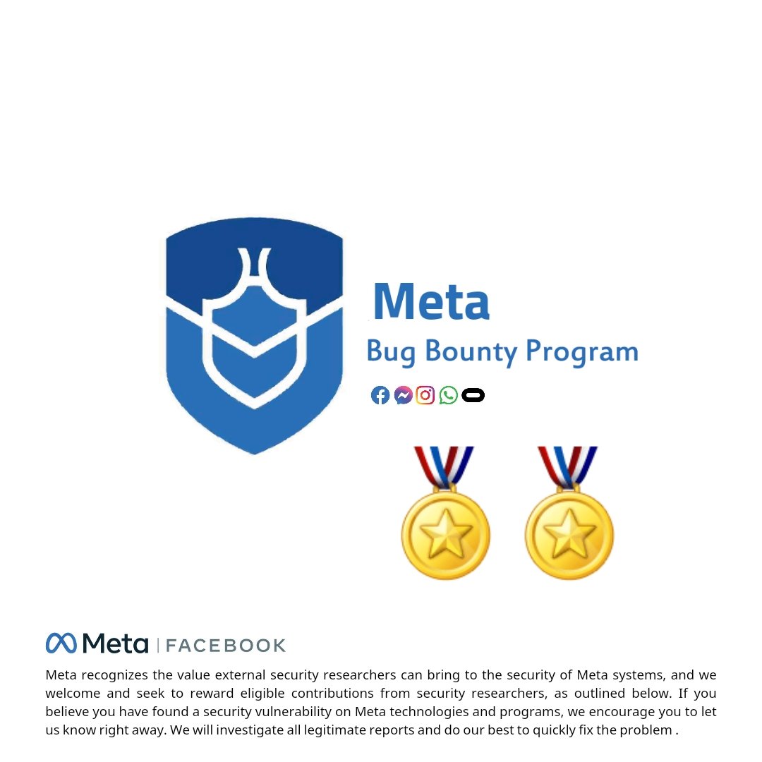 ABAlawsi's tweet photo. Meta decided to reward me and include my name in the whitehat list for the year 2023 after I discovered a security vulnerability in the Instagram app .

WhiteHat link : https://t.co/boZSdn7y3U

#bugbounty https://t.co/T2toQi08Hy