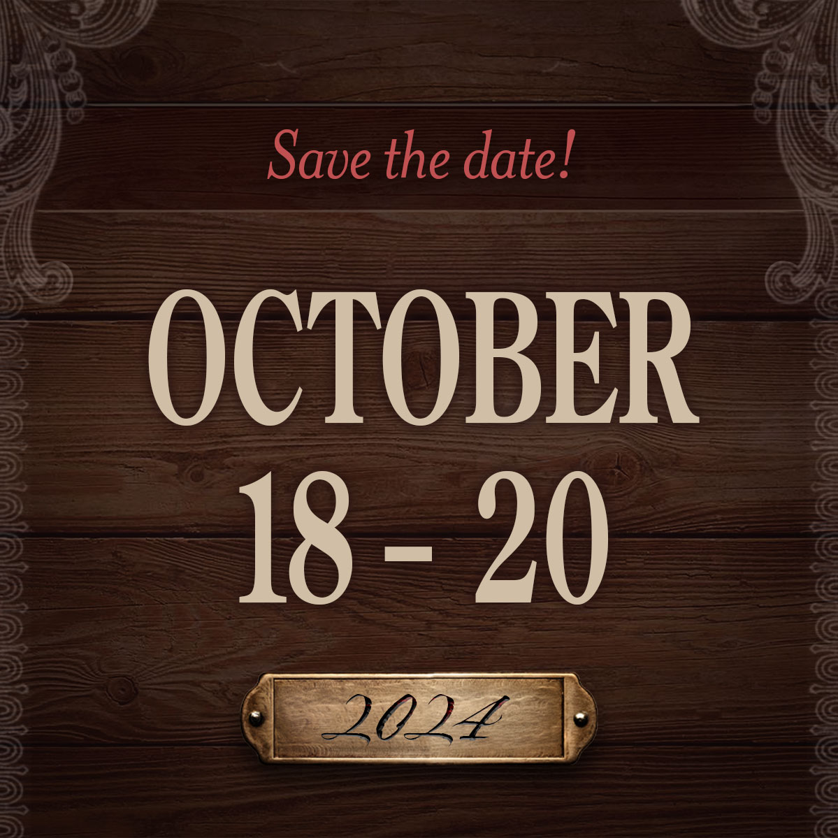 Mark your calendars! We're excited to announce next year's festival dates - October 18th to October 20th. See y'all next year! 🥳🗓️