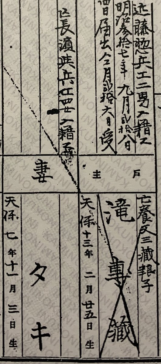 高祖母の母は、結婚前は長濱タキだったが滝家に嫁いだために滝タキになった。
偶然なんだろうけど…こういこともあるんだなと。