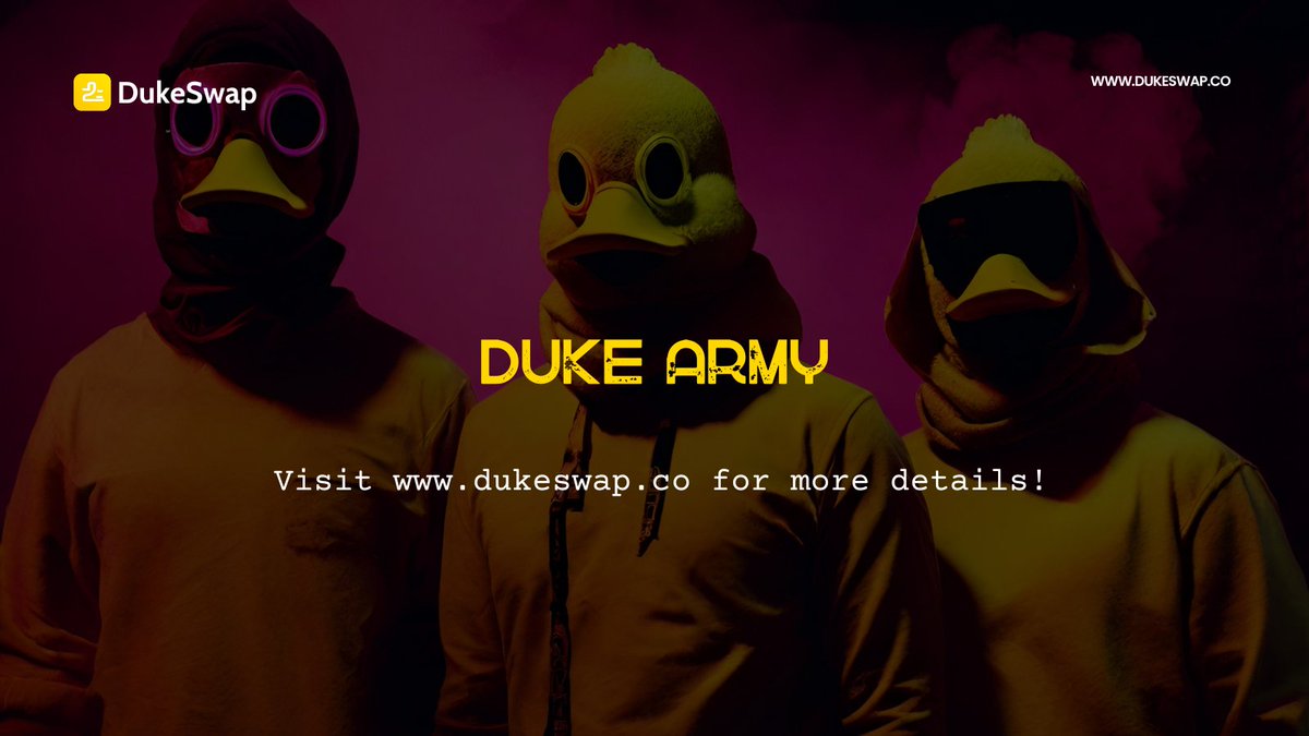 dukeswap's tweet photo. DukeSwap is offering you an opportunity you can't afford to miss! Join the crypto adventure with us at https://t.co/DMeEMyyGNE. 
Fast transactions, low fees, and the potential for substantial profits! 💰💎

Don't miss out on this opportunity! 🌟 

#DukeSwap #BinanceBlockchainWeek #Binance #BNB #BNBChain #opBNB #BNBGreenfield #BNBChainAirdrop