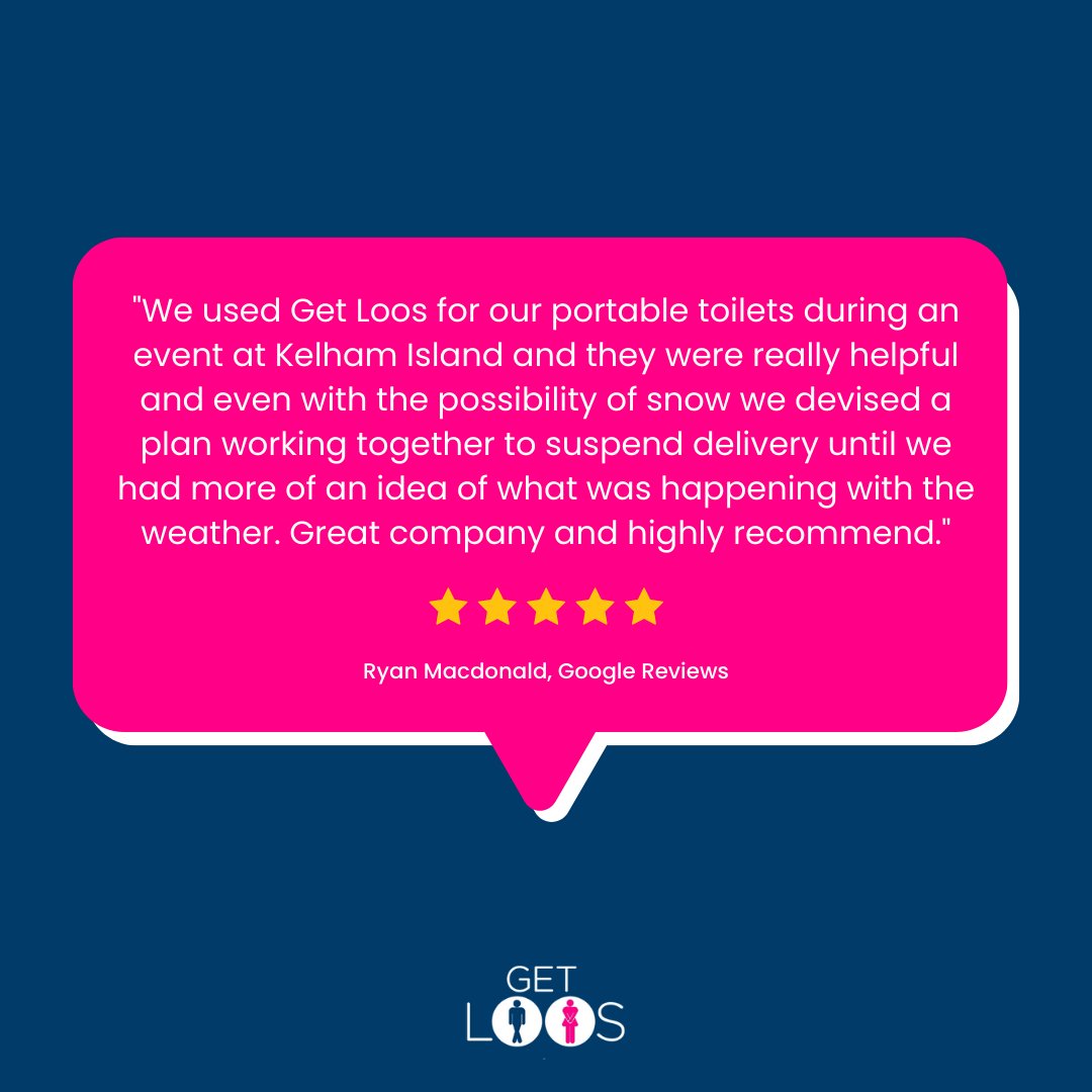getloosltd's tweet photo. ⭐ Happy Customer! ⭐

The cornerstones of a great service are flexibility and compromise which is why we'll always do what we can to make our service fit your needs and situation!

A big thanks to Ryan for the fantastic review 😄

#review #testimonial https://t.co/4zWK7qZ7jI
