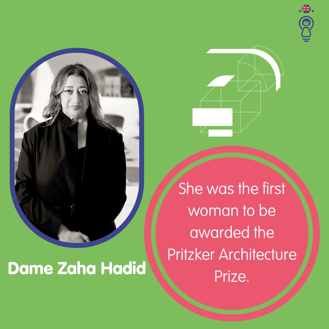 4. Zaha Hadid: She was an Iraqi-British architect & in 2004 she was the first woman to ever receive the Pritzker Architecture Prize! She designed the London Aquatics Centre for the 2012 Olympic Games and The Riverside Museum in Glasgow.🖼️
#InspiringGirlsUK #WomenArchitects