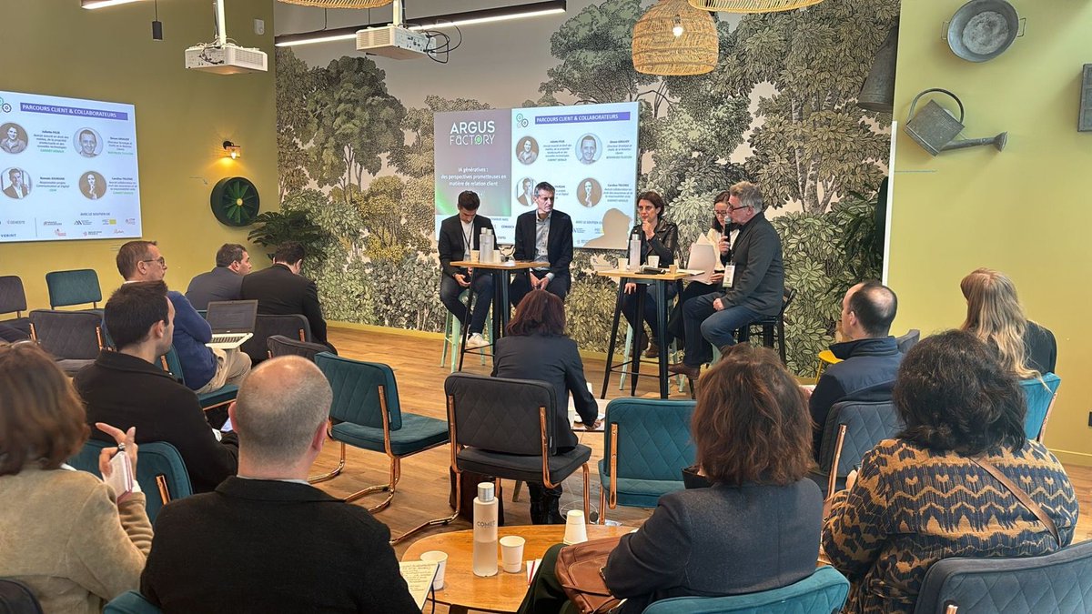 Herald_avocats's tweet image. | WORKLAB |
✅Juliette Félix et Caroline Truong sont intervenues ce matin lors de l'évènement #argusfactory de @argusassurance , sur le thème "#IA génératives : des perspectives prometteuses en matière de relation client", aux côtés de Simon Giraudy et Romain Jourdan.

#assurance