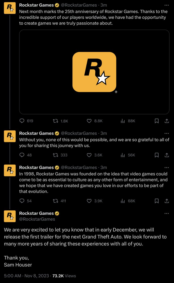 GTA 6 Trailer Countdown ⏳ on X: Do you think Rockstar Games will