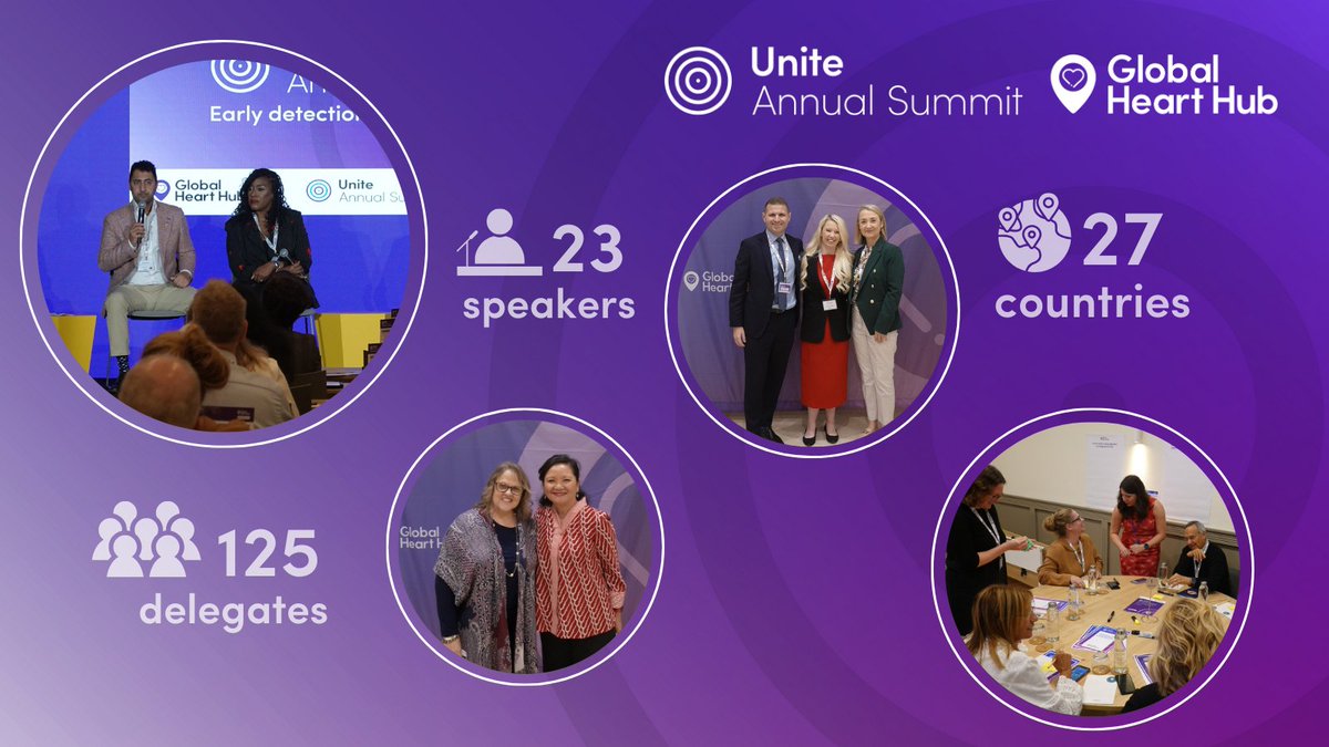 👥125 participants
🌍Across 27 countries
📣With 23 expert speakers

Global Heart Hub's 3rd Unite Annual Summit is bringing together patient advocates from around the globe to provide learning, networking and empowerment opportunities. #GHHUnite