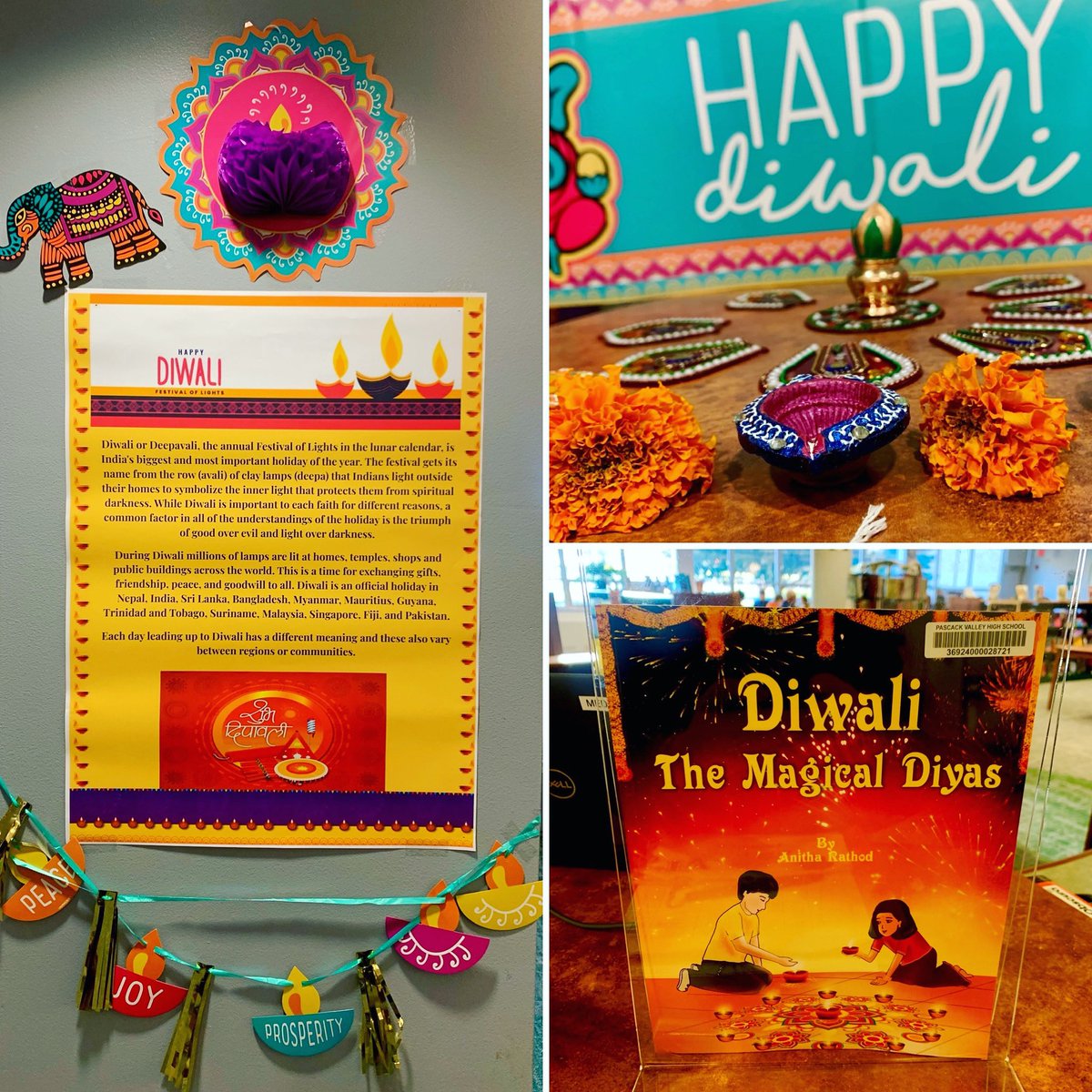PValleyLibrary's tweet photo. To all who are celebrating over the long weekend, the PV Library wishes you a bright, prosperous and Happy Diwali! -CS https://t.co/UYiqBjj7T2