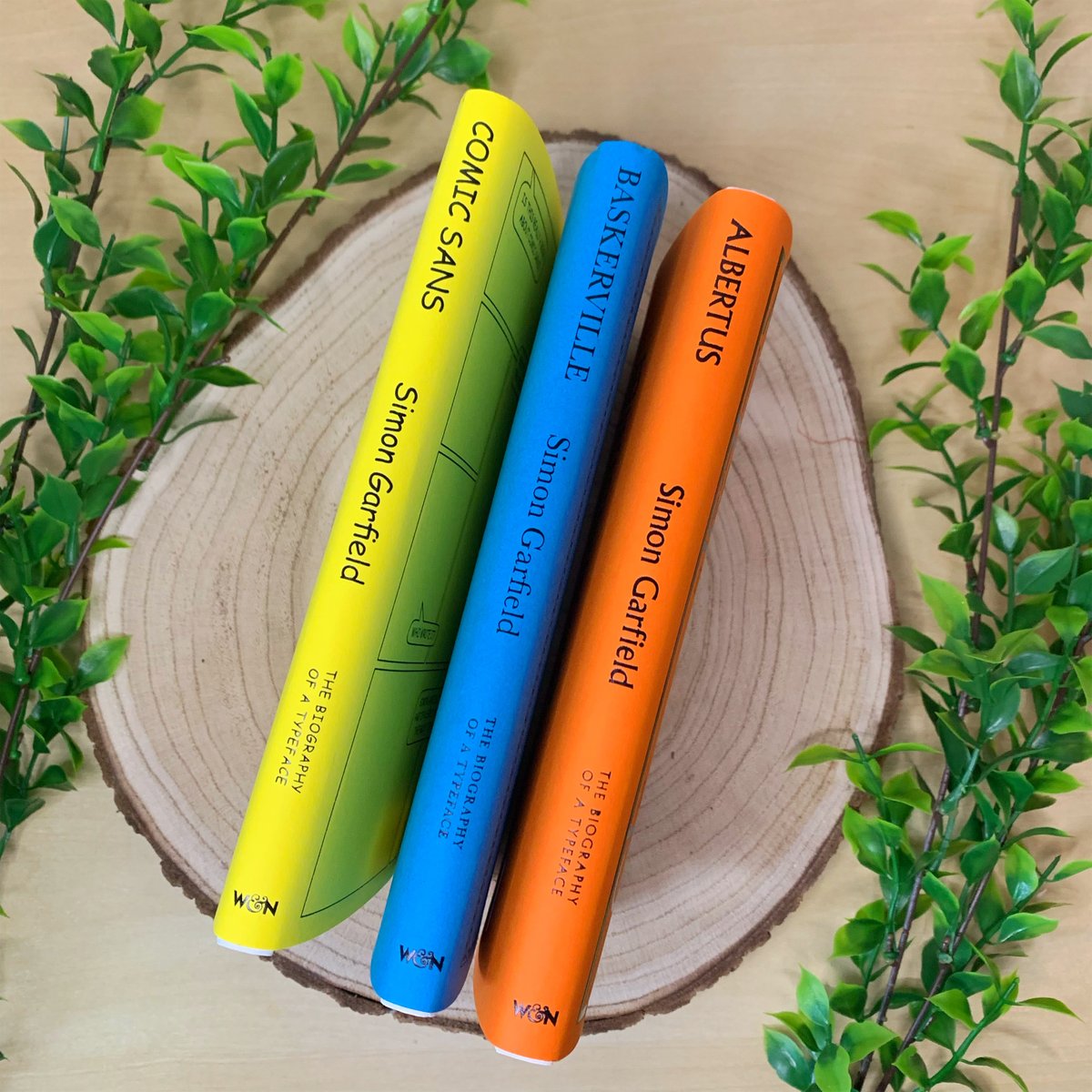 I think these might be the most handsome books I've ever published

Stories of the fonts that shape our world by Simon Garfield

ALBERTUS
BASKERVILLE
COMIC SANS

The ABC of Fonts series launches tomorrow <a href="/wnbooks/">W&N</a>