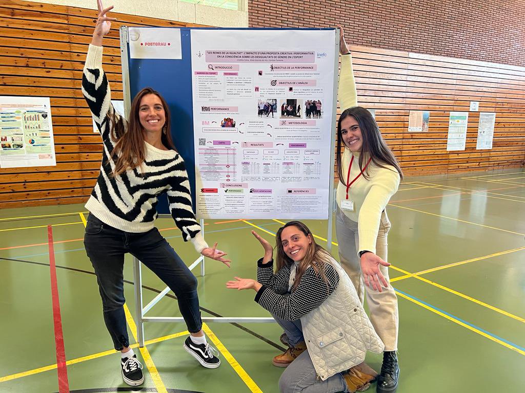 CriisCalvo's tweet photo. Premi al millor póster en la modalitat de postgrau a les XIII Jornades Científiques amb Les Reines de la Igualtat. L’impacte d’una proposta performativa i creativa en la consciència de les desigualtats de gènere en l’esport” @TorrentsCarlota i Silvia Garcías de Ves https://t.co/sQKkaWK3wy