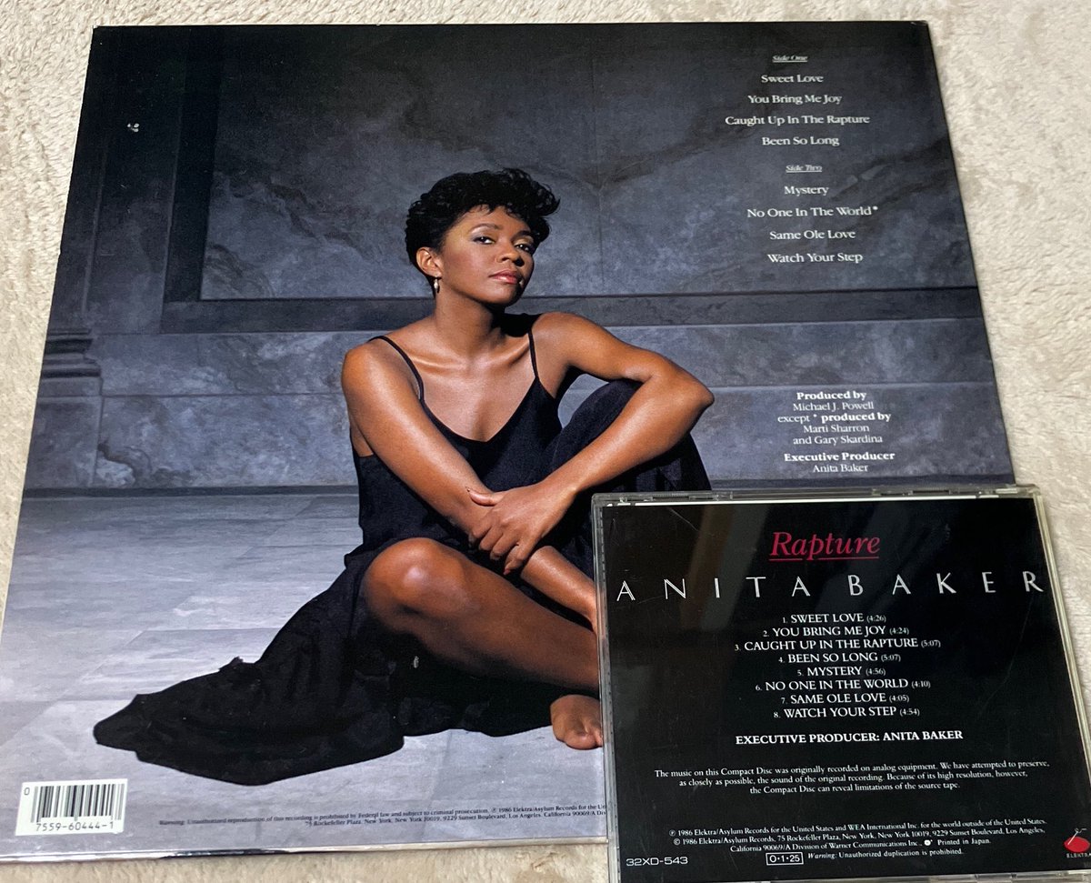 Anita Baker 
Rapture
1986

Sweet Love
youtu.be/2w6udgiojlE?si…

Caught Up In The Rapture

youtu.be/Oz-b86LZ21c?si…

Same Ole Love

youtu.be/pSIFLAKyQX0?si…

3曲ともおすすめです
#BlackContemporary
#AnitaBaker 
#オススメアルバム