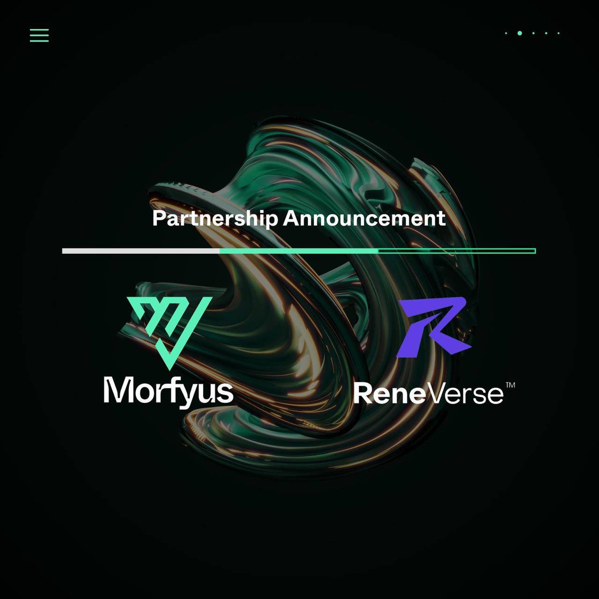 MorfyusOfficial's tweet photo. We're partnering up with @ReneVerse_io !  

To celebrate we’re giving away $50 and 3 whitelist for Morfyus Genesis NFT mint.

To enter:
1. Follow @morfyusofficial &amp; @reneverse_io
2. Like + Comment + RT this tweet
3. Signup on Reneverse https://t.co/cUxmBEiPta
4. Post signup proof https://t.co/T2gU04q3u3